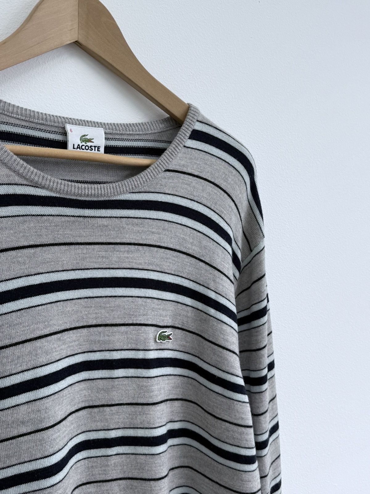 Lacoste Lacoste Striped Wool Sweater Size US XL / EU 56 / 4 - 3 Thumbnail