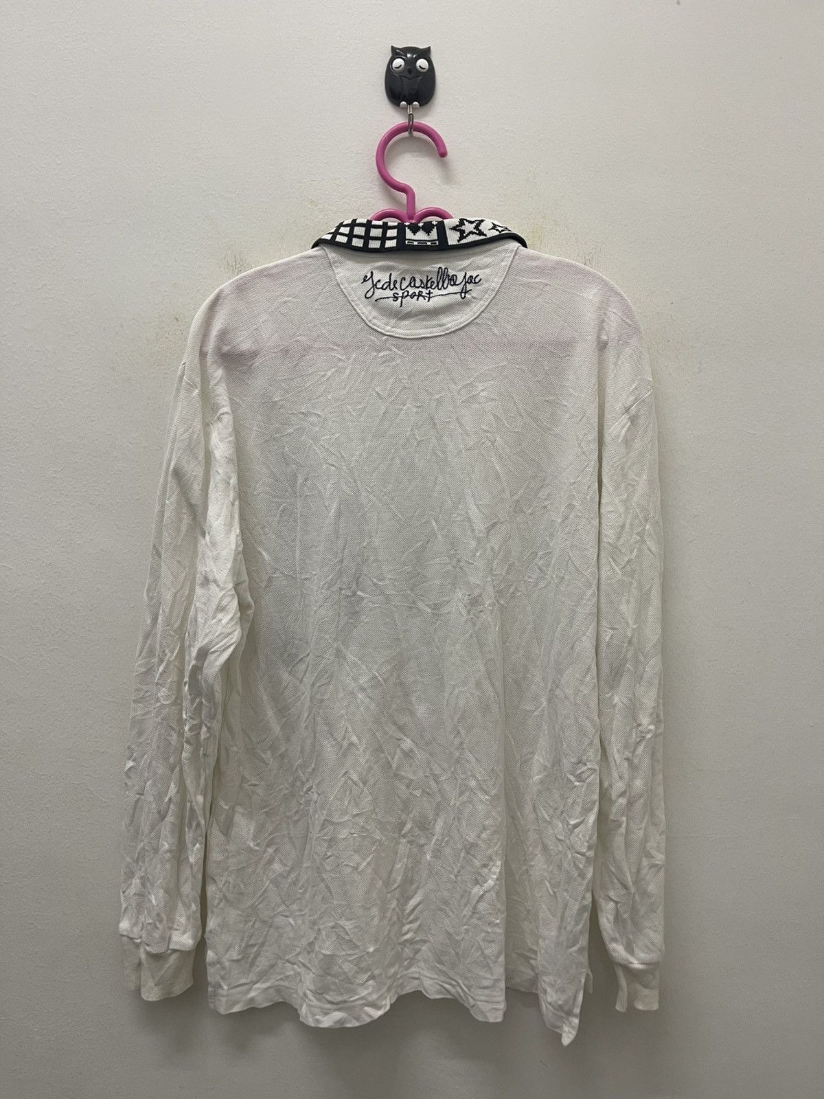 Jean Charles De Castelbajac Rare Vintage JEAN CHARLES DE CASTELBAJAC White Polo Size US M / EU 48-50 / 2 - 7 Thumbnail