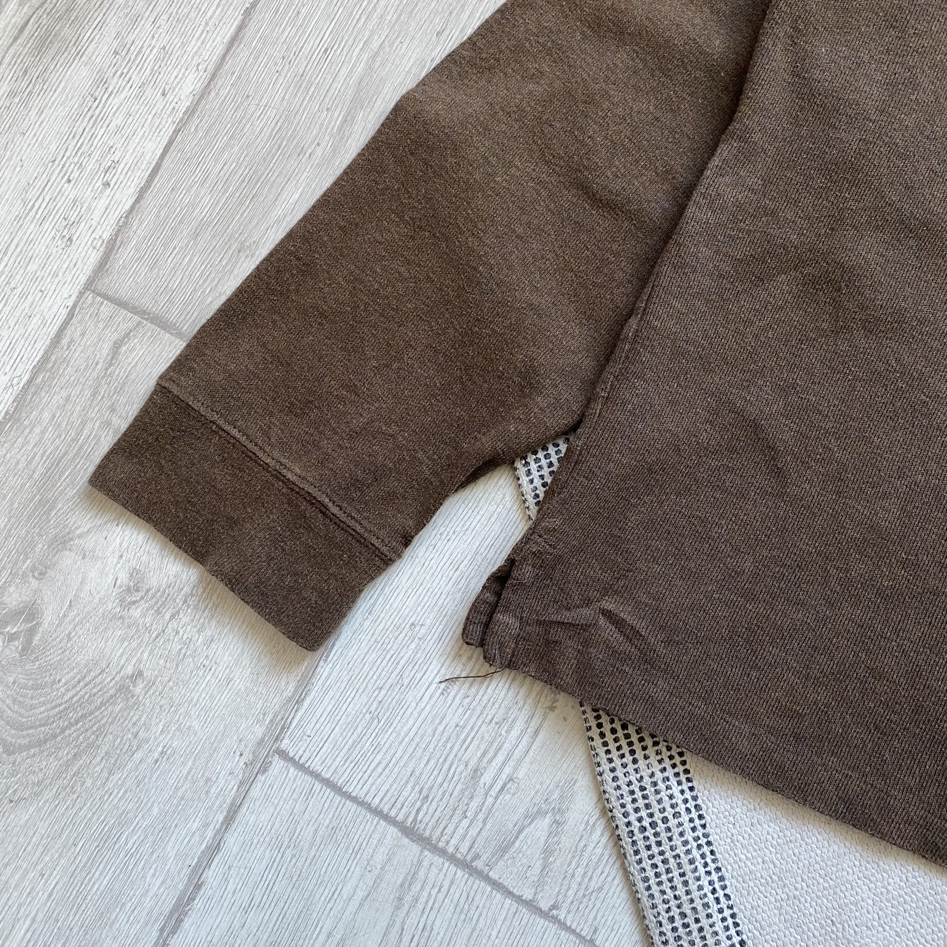 Polo Ralph Lauren 🤎Vintage Polo Ralph Lauren Brown Sweater Zip 1/3 distressed Size US XXL / EU 58 / 5 - 4 Thumbnail