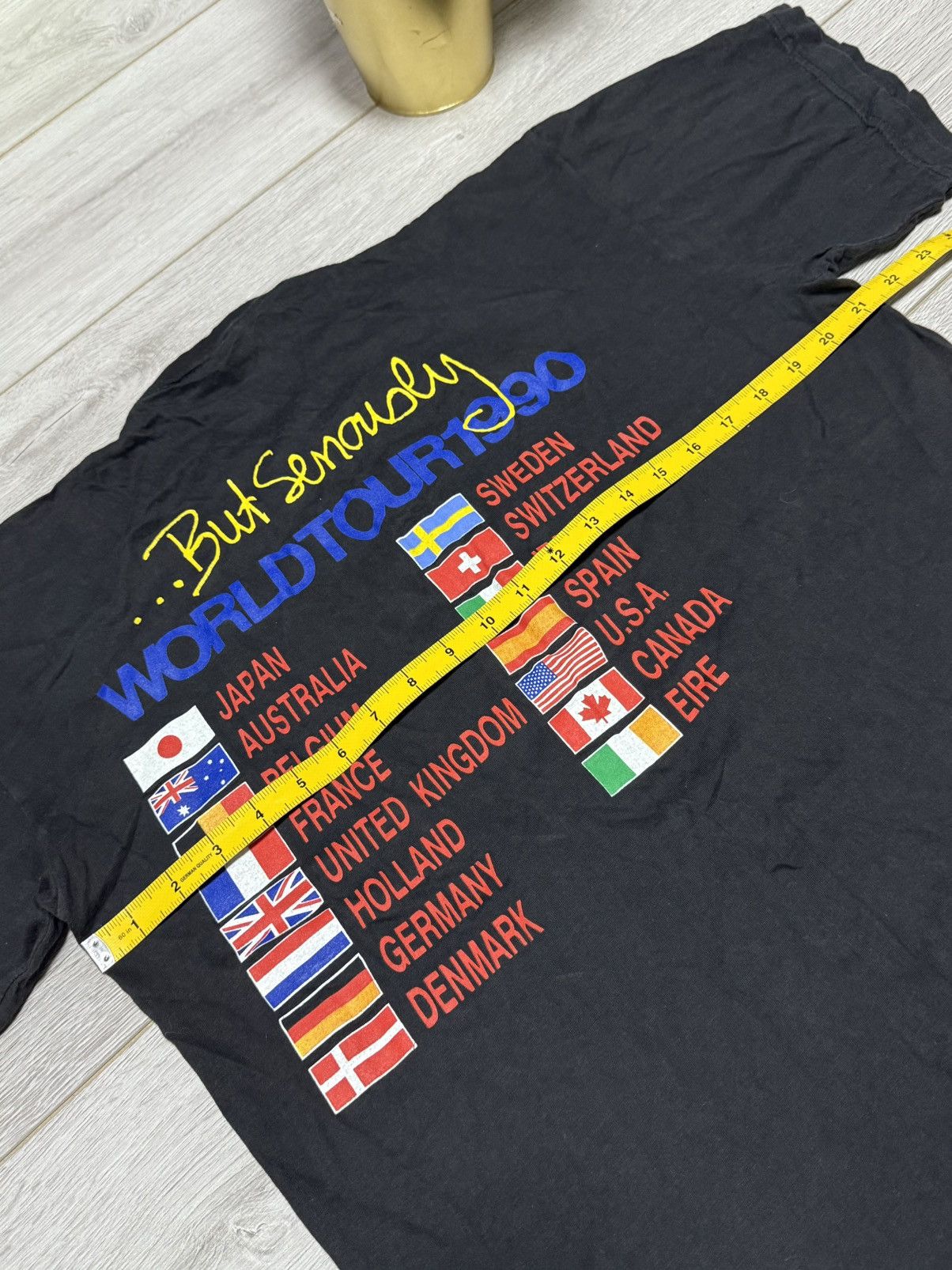 Brockum Phil Collins 1990 But Seriously vintage tee shirt tour Size US L / EU 52-54 / 3 - 10 Thumbnail