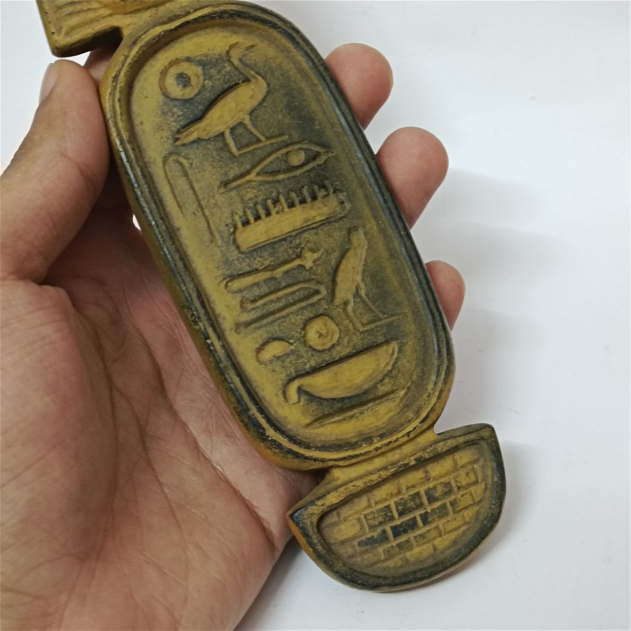 Other Egyptian cartouche plaque ancient-style decor. Size ONE SIZE - 5 Thumbnail
