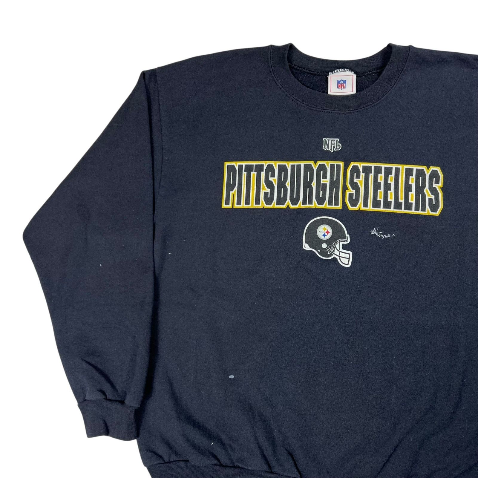 NFL × Vintage Vintage Y2K Pittsburgh Steelers NFL distressed crewneck Size US M / EU 48-50 / 2 - 4 Thumbnail