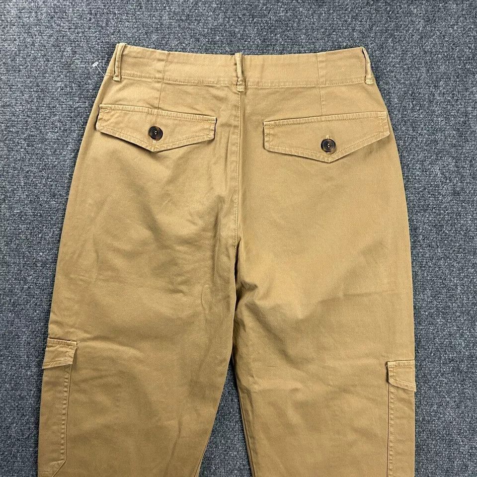 Pull & Bear Pull & Bear Pants Womens 4 Beige Cargo Tapered Chino Capri Size 27" / US 4 / IT 40 - 7 Thumbnail