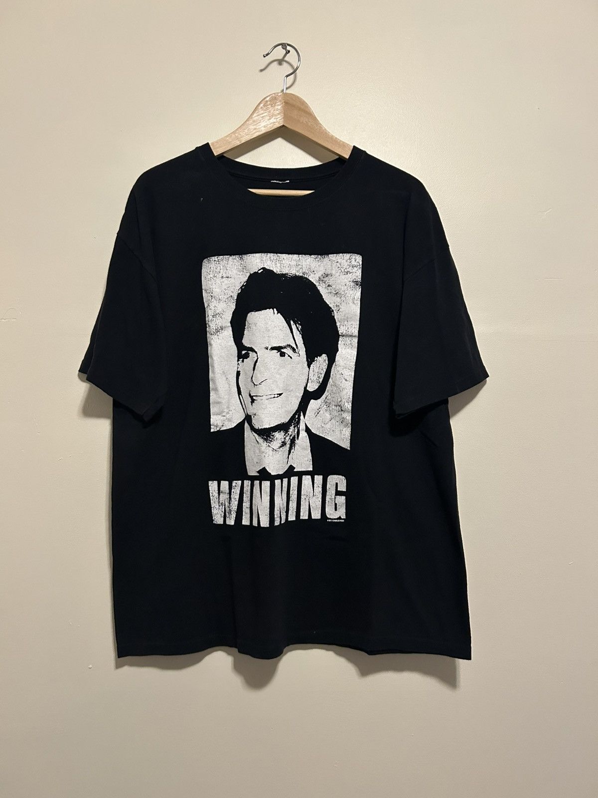 Vintage 2011 Charlie Sheen “Winning” Tee Size US XL / EU 56 / 4 - 1 Thumbnail