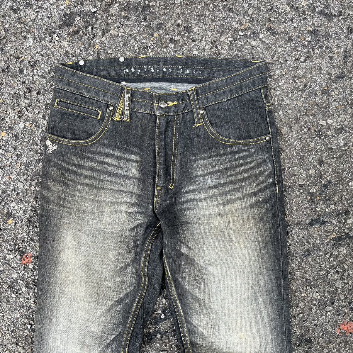 Hysteric Glamour Flared Jeans Faded Clawmark Japanese Bootcut Rusty Denim Size US 29 - 3 Thumbnail