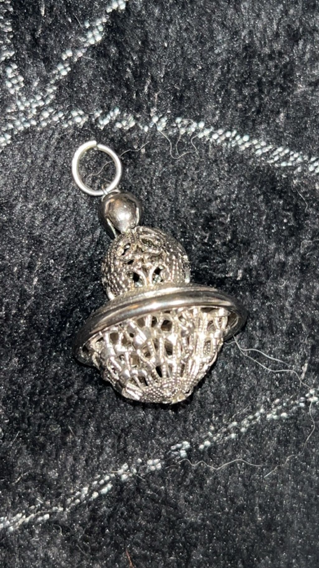 The Unbranded Brand Women's Unbranded Silver Filigree Charm Pendant One Size Size ONE SIZE - 1 Thumbnail
