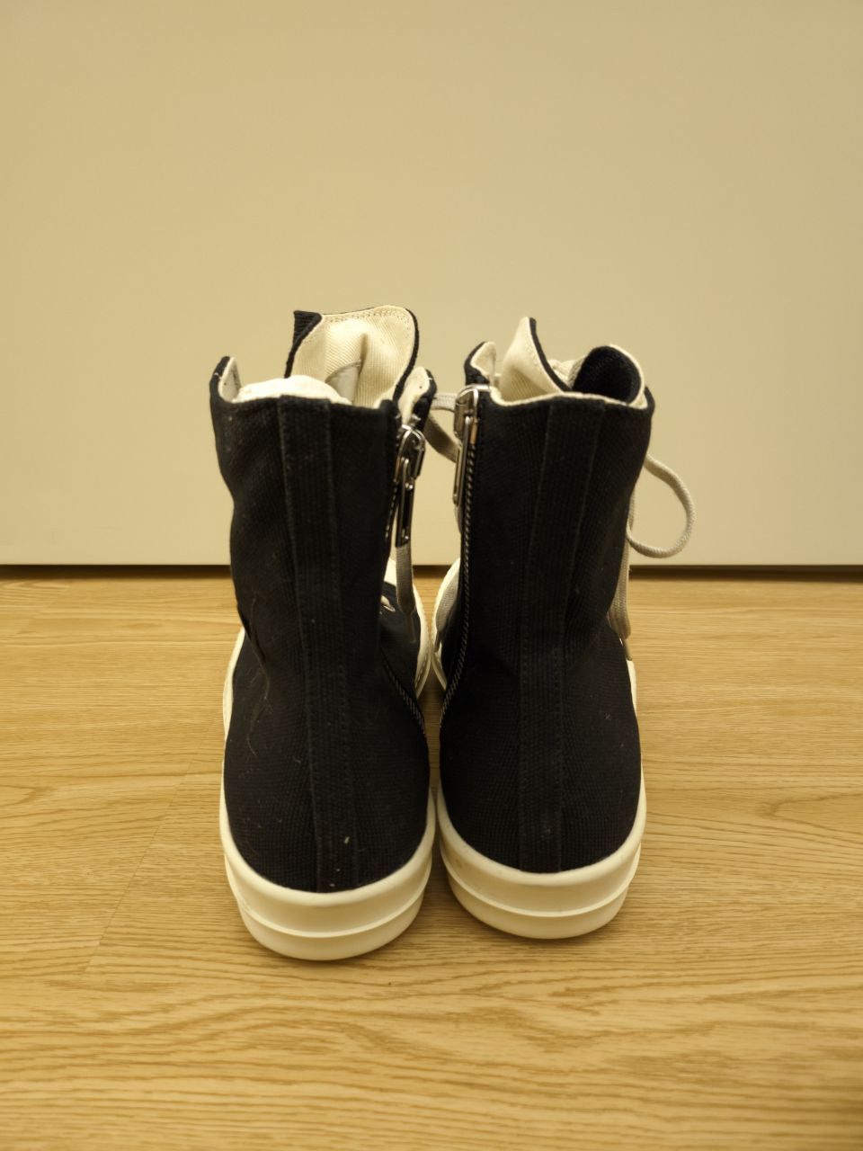 Rick Owens Ramones Logo Hi Sneakers Size US 8 / EU 41 - 4 Thumbnail