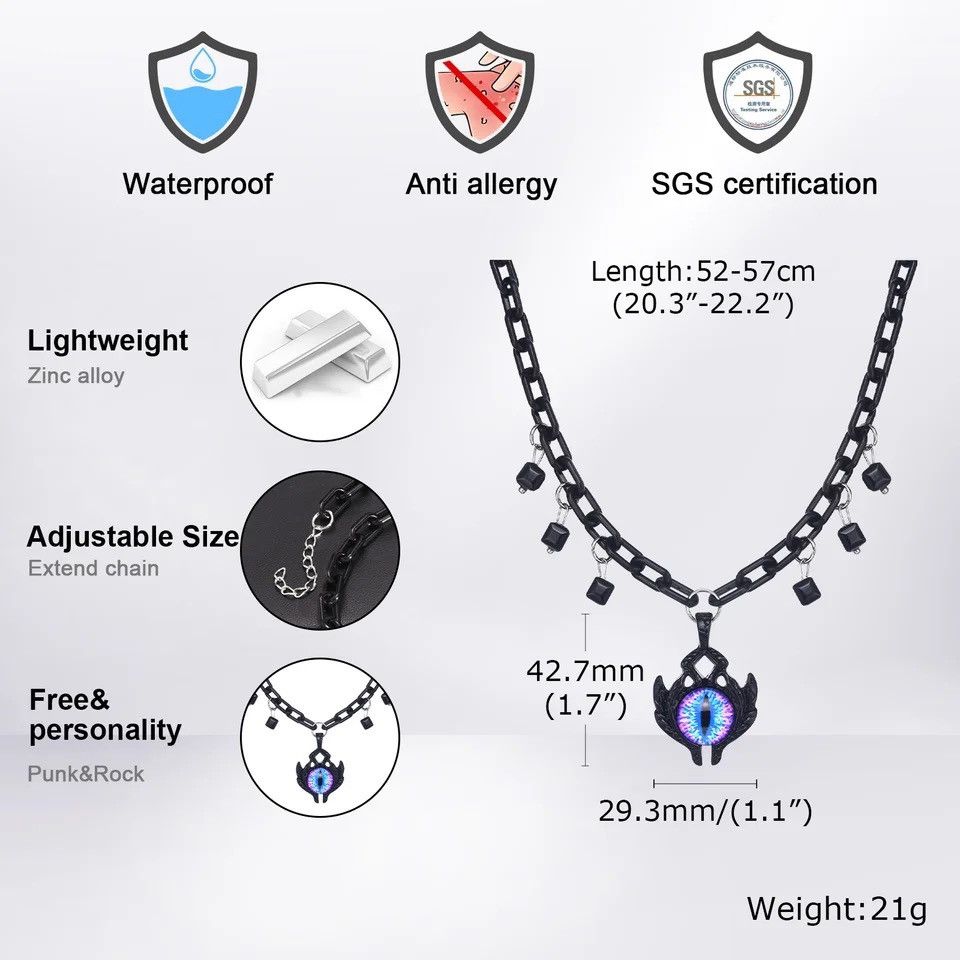 Jewelry × Vintage Hip Hop Devil's Eye Necklaces Size ONE SIZE - 5 Thumbnail