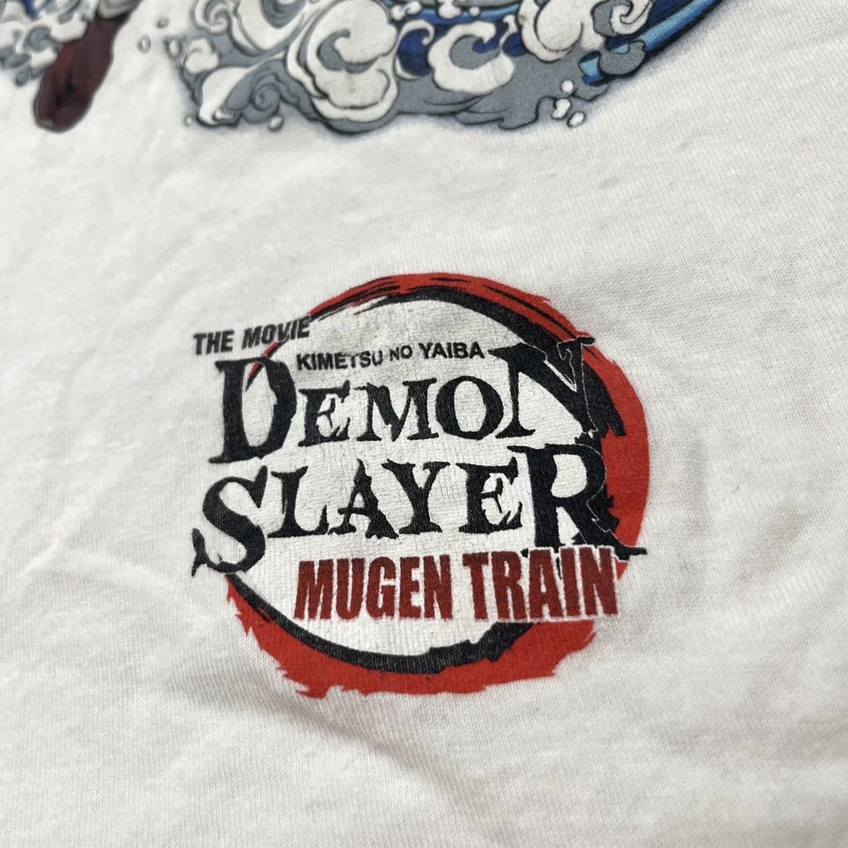 Vintage DEMON SLAYER MUGEN TRAIN Shirt Men M White Anime Graphic Tee Size US M / EU 48-50 / 2 - 6 Thumbnail
