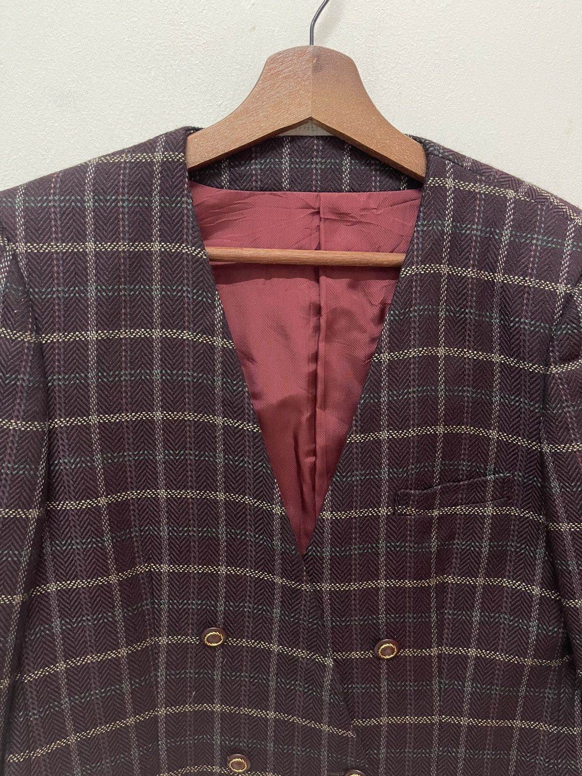 Burberry × Vintage VINTAGE CHECK BURBERRY JACKET COAT Size M / US 6-8 / IT 42-44 - 3 Thumbnail