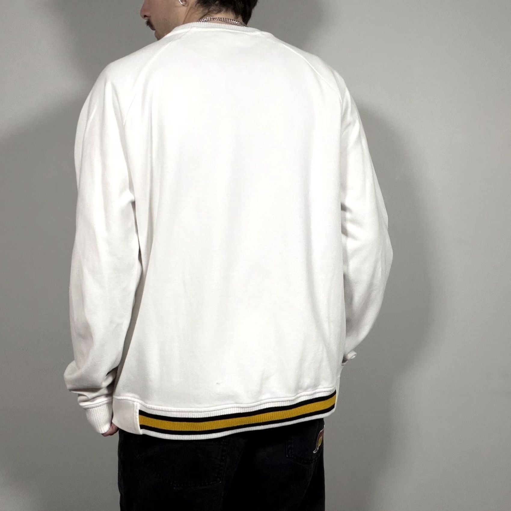 Sean John Y2K Sean John Crewneck Sweatshirt Mens XL White Tiger Embroidered Fleece Graphic Print Crew Neck Pullover Multicolor Hem Size US XL / EU 56 / 4 - 2 Thumbnail