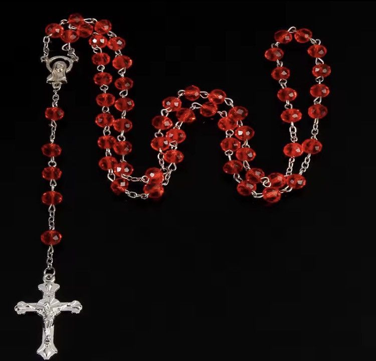 Jewelry Victoria Pearl Imitation Red Crystal Beads Necklace Size ONE SIZE - 3 Thumbnail
