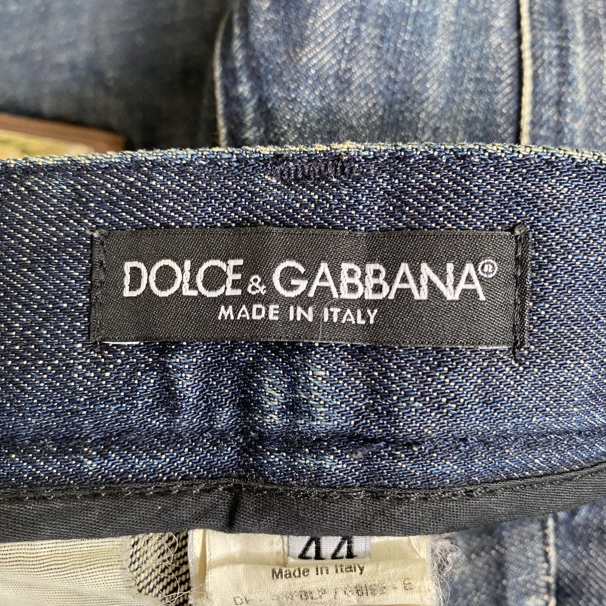 Dolce & Gabbana 2000s Dolce&Gabbana Via San Damiano 7 Denim Pants Size US 26 / EU 42 - 9 Thumbnail