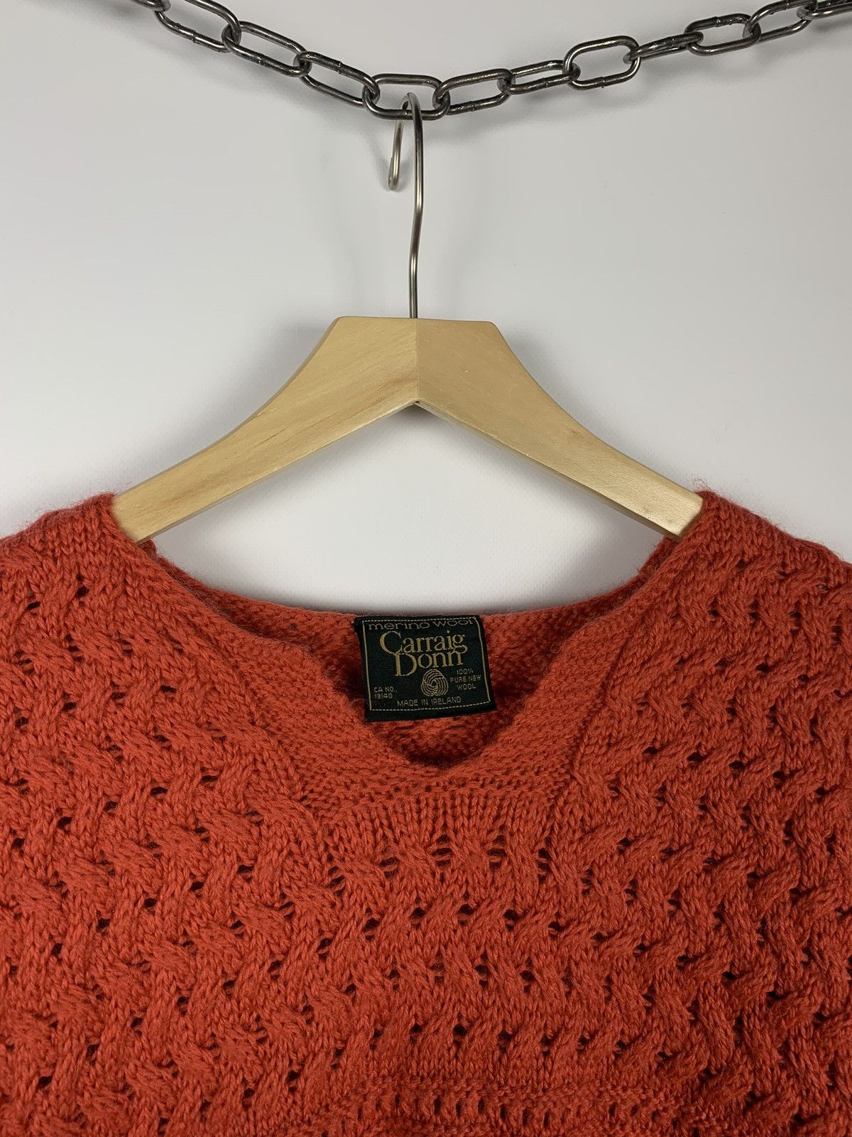 Carraig Donn Irish Carraig Donn Cable Knit Merino Wool Sweater Fisherma Size L / US 10 / IT 46 - 12 Thumbnail