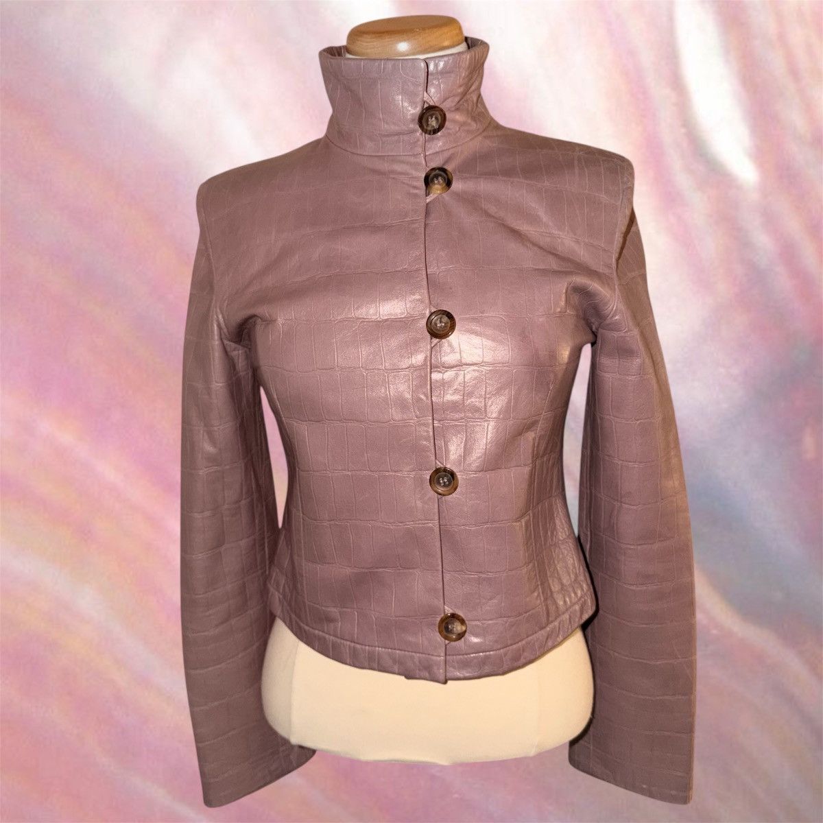 Giorgio Armani Vintage Lambskin Leather Size XS / US 0-2 / IT 36-38 - 2 Thumbnail