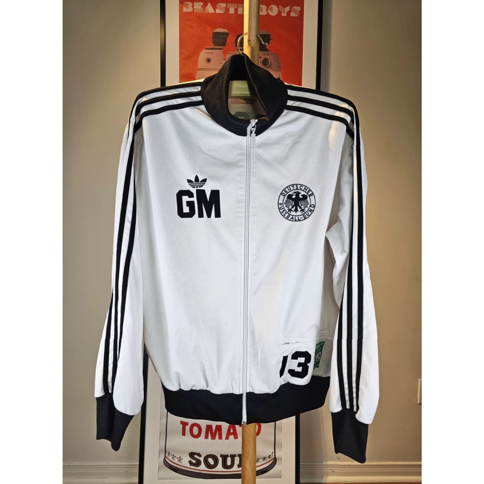 Adidas VINTAGE ADIDAS TRACK JACKET Germany World Cup Trefoil XXL, White, Men, Track Jacket, 2XL, Size 2XL, Boyc? Size US XXL / EU 58 / 5 - 2 Thumbnail