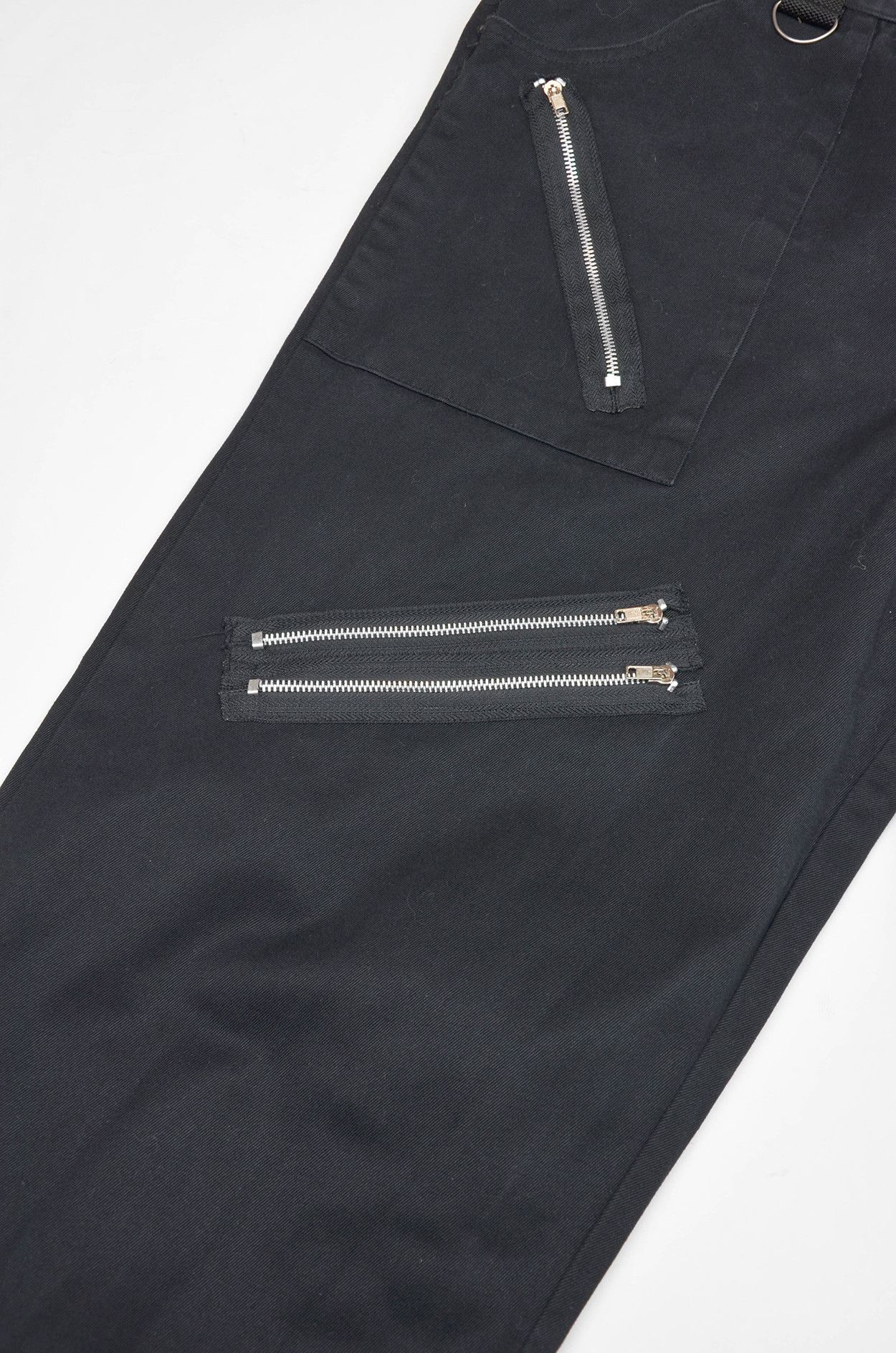 Vintage Bares Black Tech Strap Cargo Pants with Zippers L Size US 33 - 8 Thumbnail