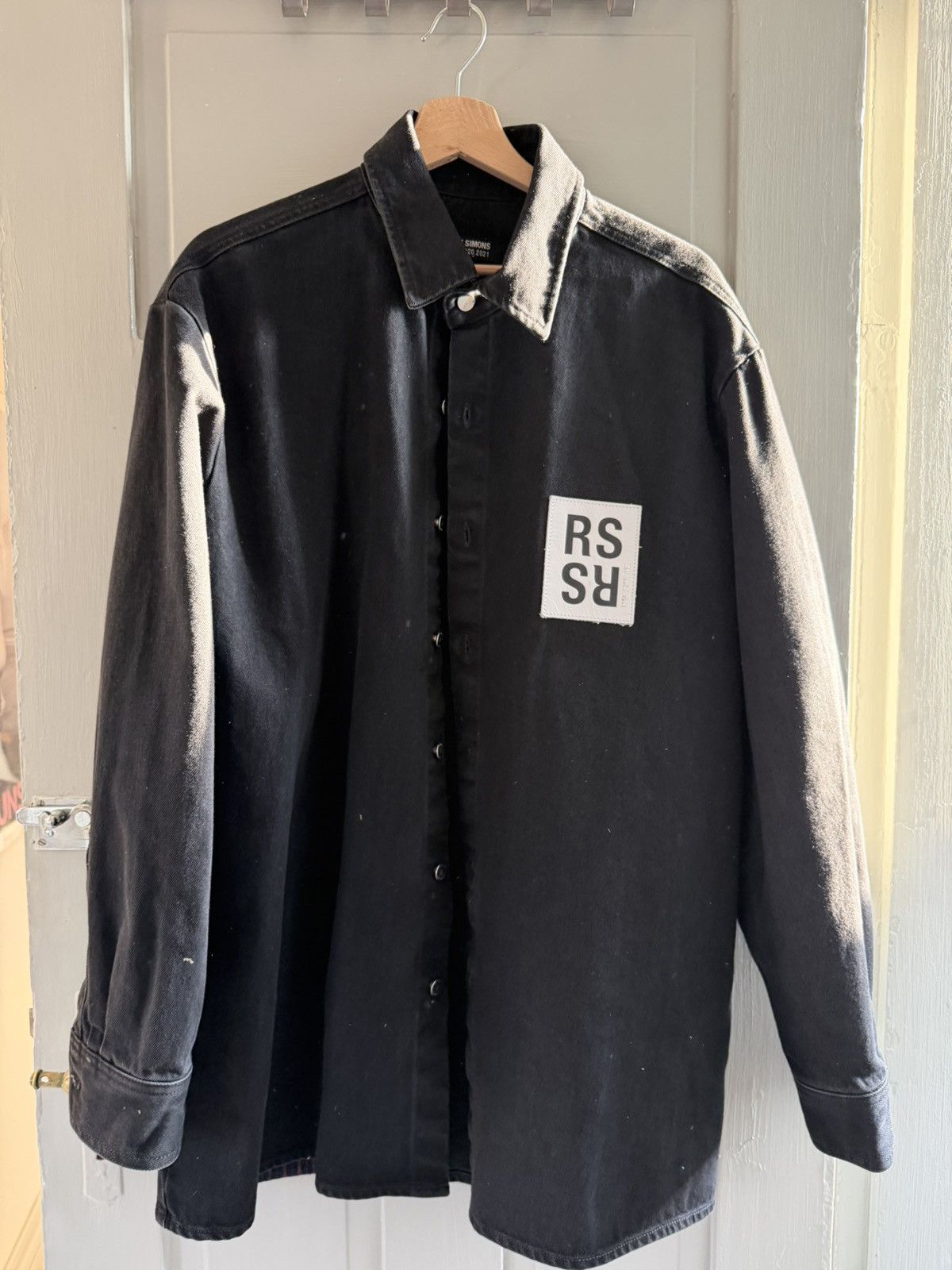 Raf Simons Black Raf Simons RS denim jacket/shirt Size US L / EU 52-54 / 3 - 1 Thumbnail