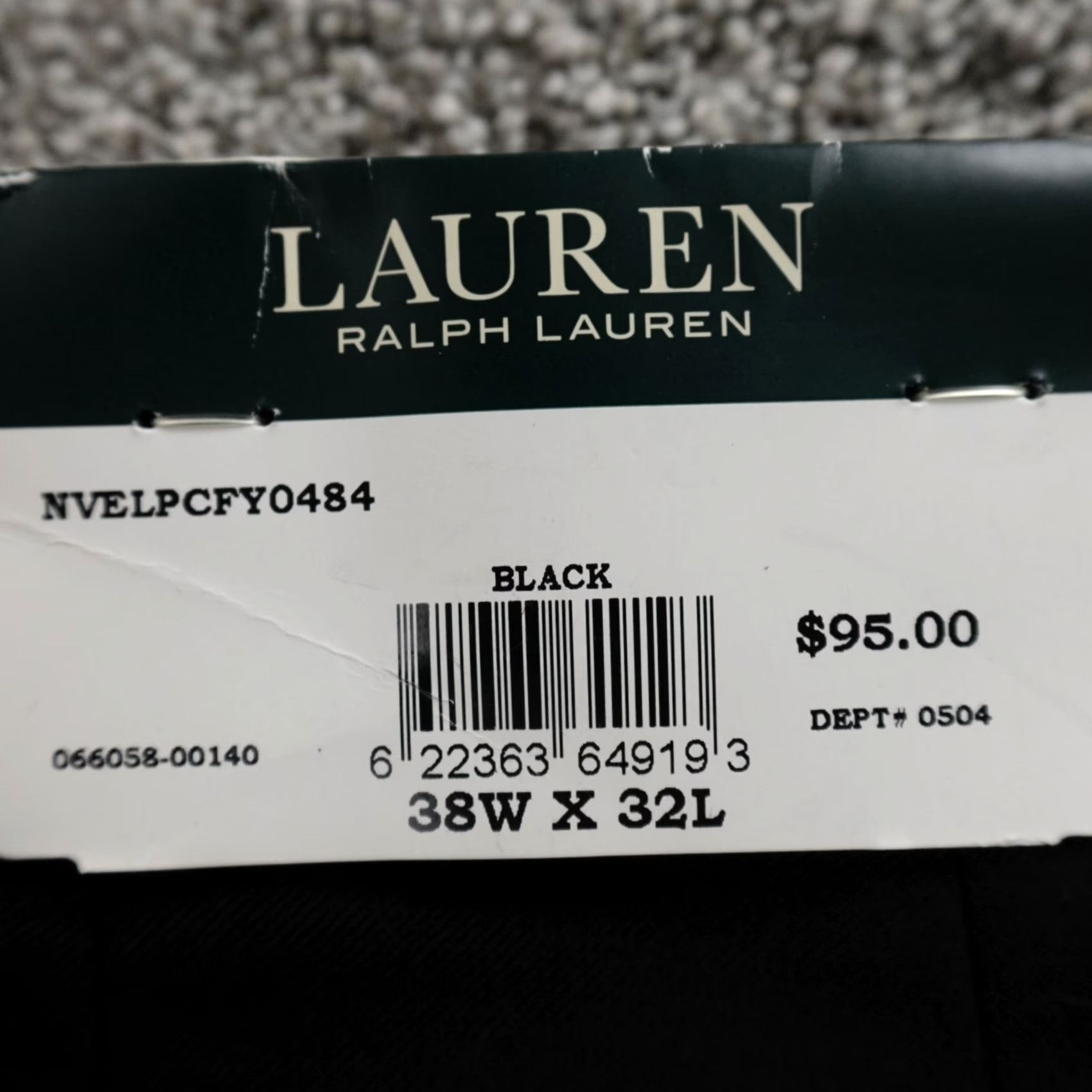 Ralph Lauren Ralph Lauren Pants Mens 38X32 Black Chino Trouser Dress Slacks Flat Front Vintage No Size US 38 / EU 54 - 2 Thumbnail