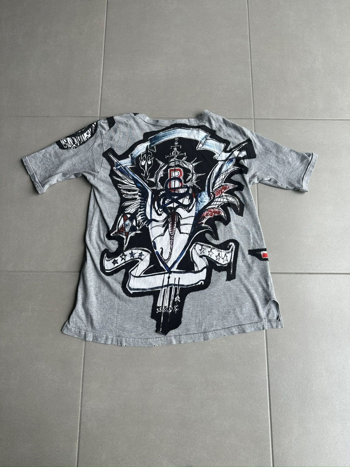 Balmain Balmain Homme SS11 distressed graffiti T-shirt Size US S / EU 44-46 / 1 - 6 Thumbnail