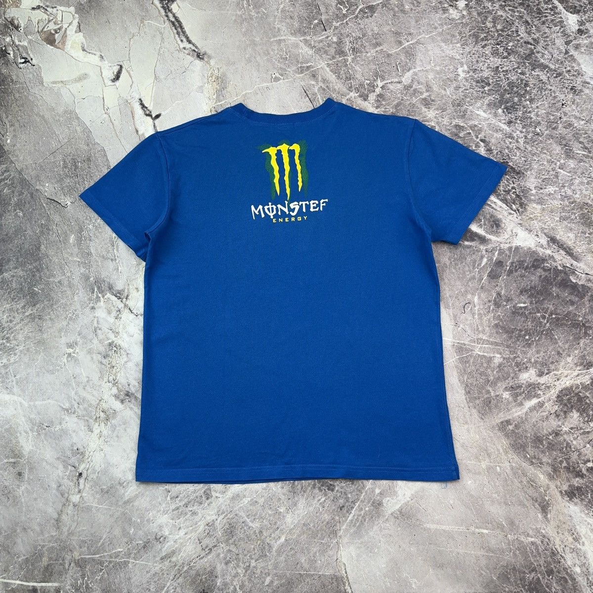 Red Bull × Vintage Vintage Monster Energy T shirt Racing Moto Blue M Size US L / EU 52-54 / 3 - 3 Thumbnail