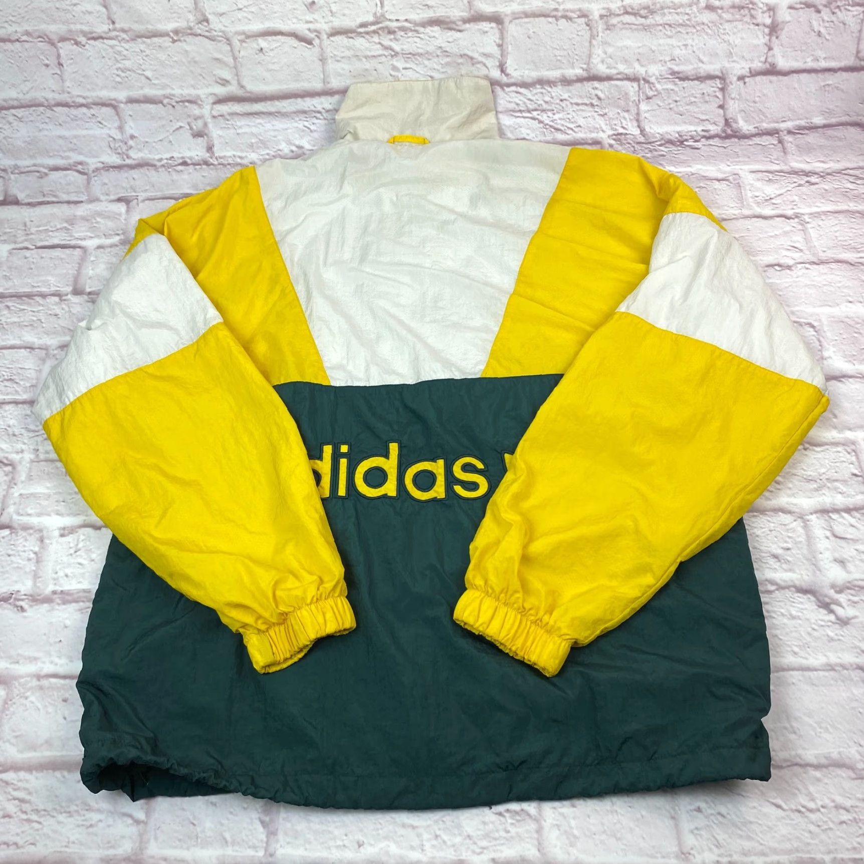 Adidas Adidas Track Jacket Colorblock 1/2 Zip Yellow & Green M Athletic Mens Colorful 90s? Size US M / EU 48-50 / 2 - 4 Thumbnail