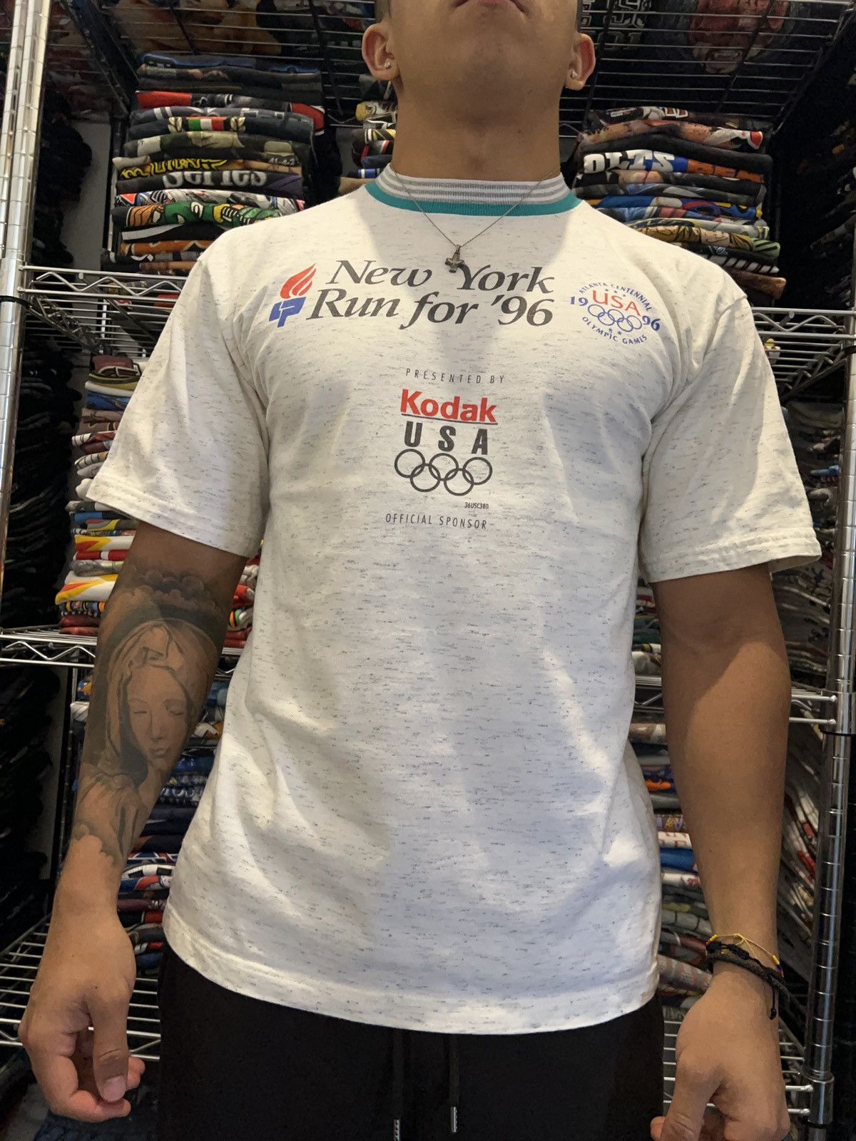 Swingster 1996 New York Run USA Olympics Tee Size US M / EU 48-50 / 2 - 3 Thumbnail