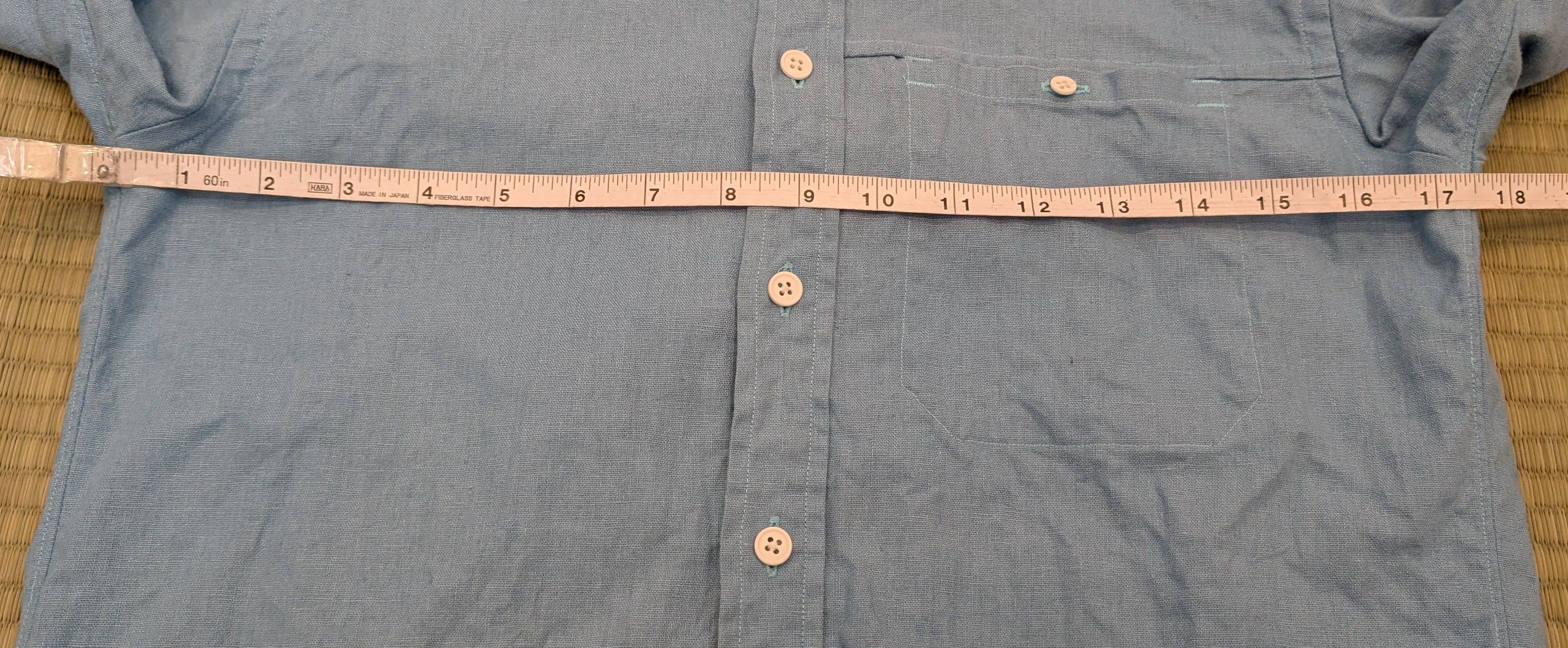 Raleigh Denim Raleigh Denim Workshop Linen Cotton Oxford Shirt Light Blue Size US S / EU 44-46 / 1 - 6 Thumbnail
