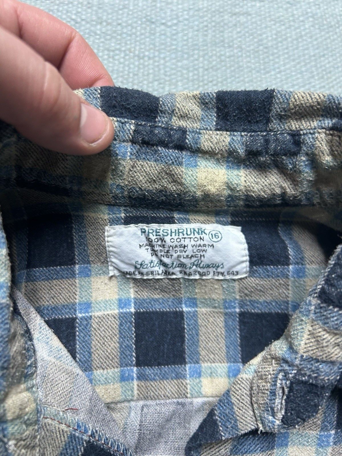 Vintage Vintage 70s flannel shirt cotton plaid youth boys 16 Size US XS / EU 42 / 0 - 6 Thumbnail