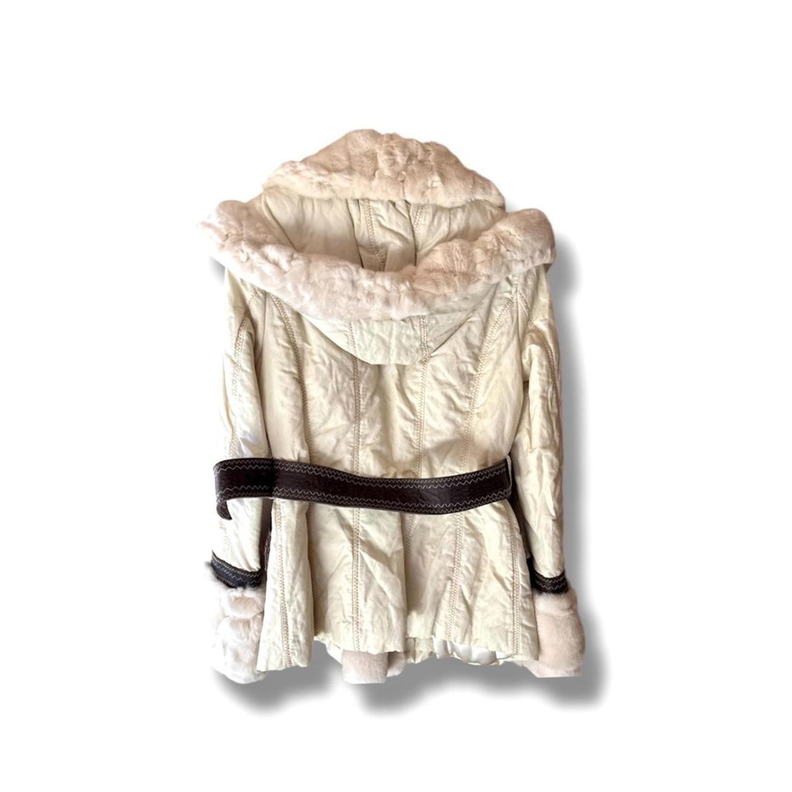 Other Rabbit fur and leather whimsy goth penny lane jacket coat Size XS / US 0-2 / IT 36-38 - 2 Thumbnail