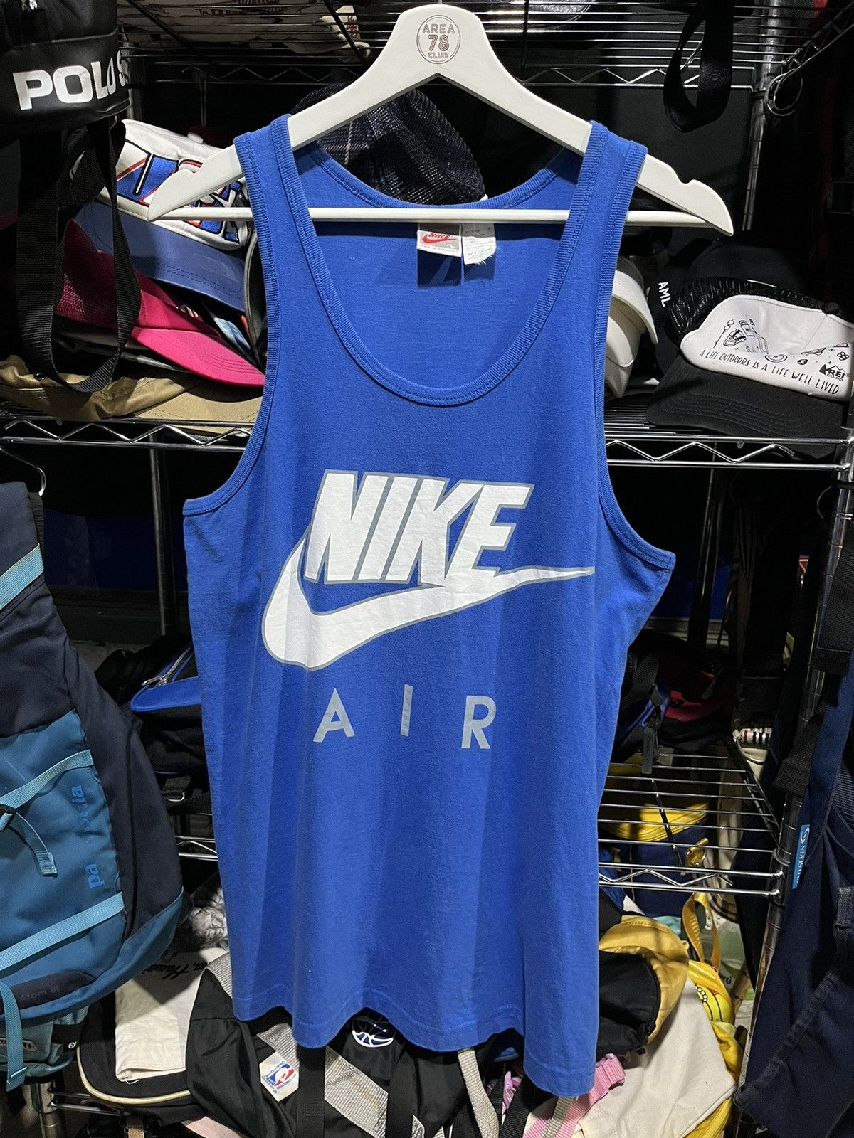 Nike Nike Air Big Swoosh Tank Top Tee 90s Size US L / EU 52-54 / 3 - 1 Thumbnail