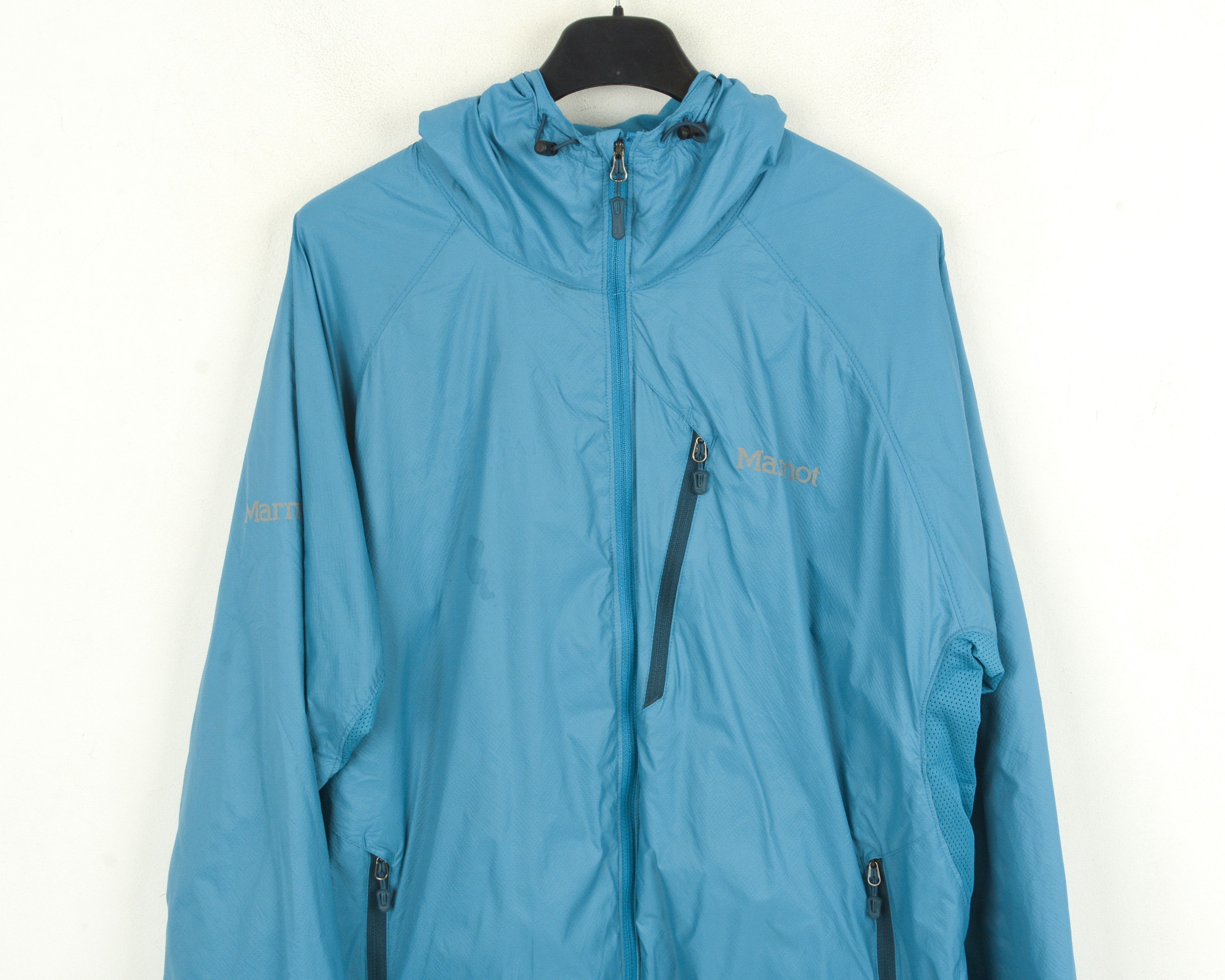 Marmot Women M Jacket Coat Hooded Running Windbreaker Lightweight Size M / US 6-8 / IT 42-44 - 2 Thumbnail