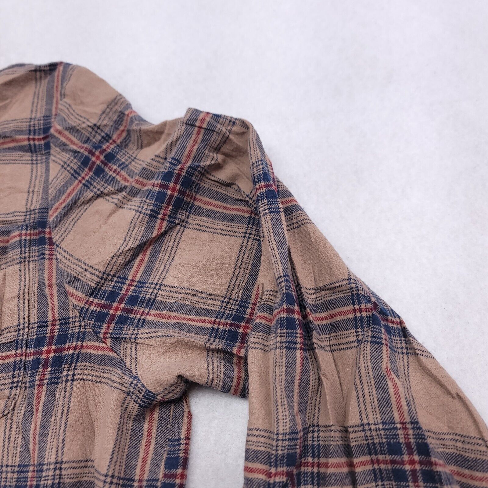 Forever 21 Forever 21 Tartan Flannel Button Up Shirt Mens Size XL Brown Size US XL / EU 56 / 4 - 5 Thumbnail