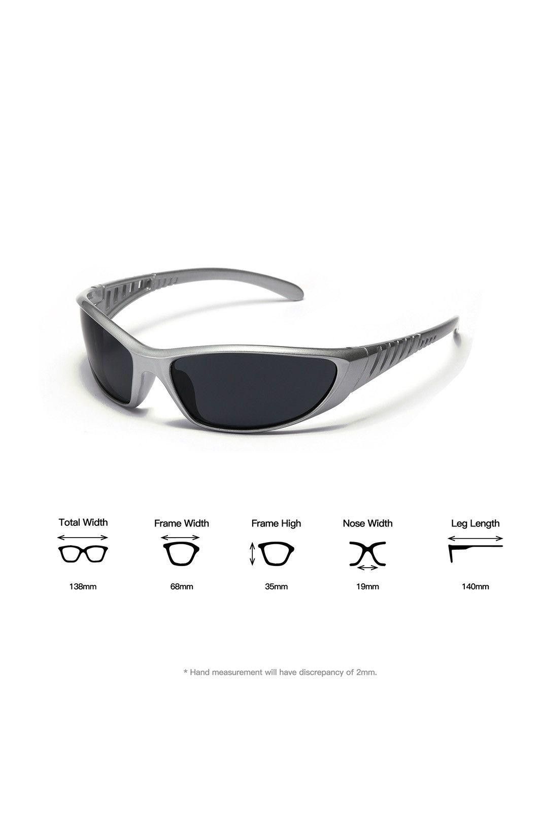 Japanese Brand Vtg Y2k Avant Garde Futuristic Sunglasses Sliver Unisex OS Size ONE SIZE - 9 Thumbnail