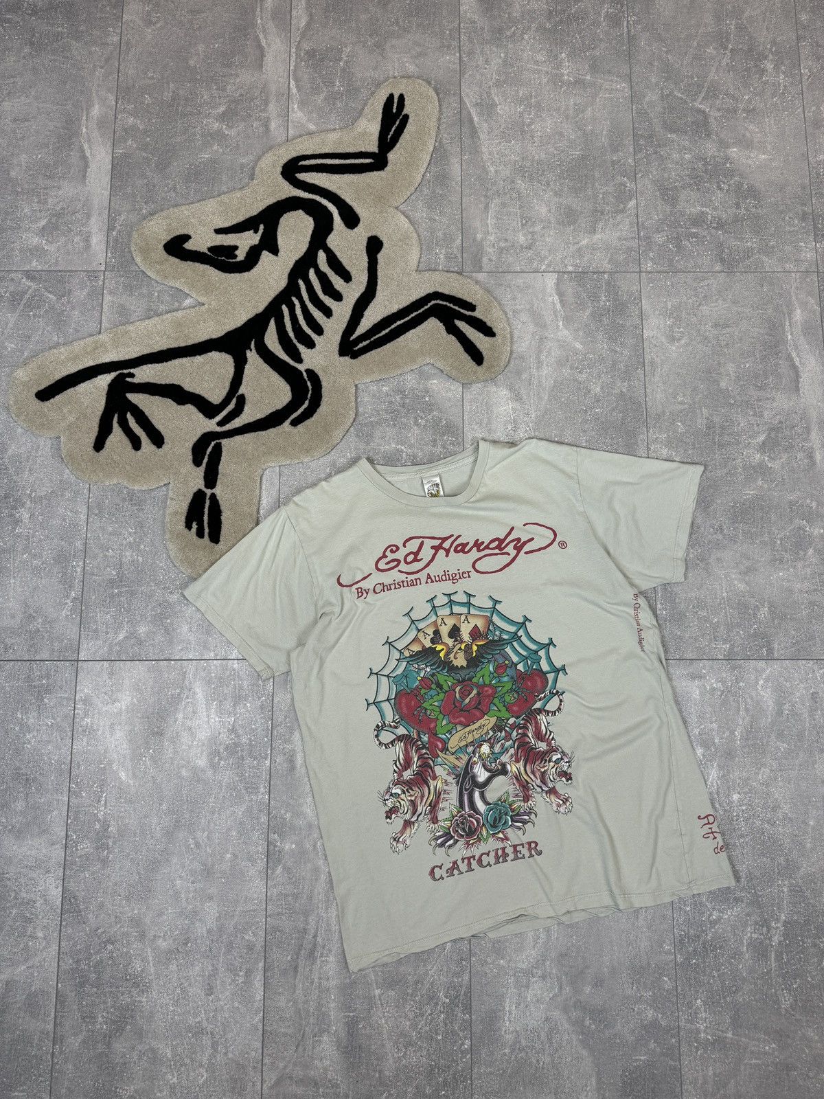 Christian Audigier × Ed Hardy × Vintage Mens Vintage Ed Hardy by Christian Audigier T-shirt tee rare Size US L / EU 52-54 / 3 - 1 Thumbnail
