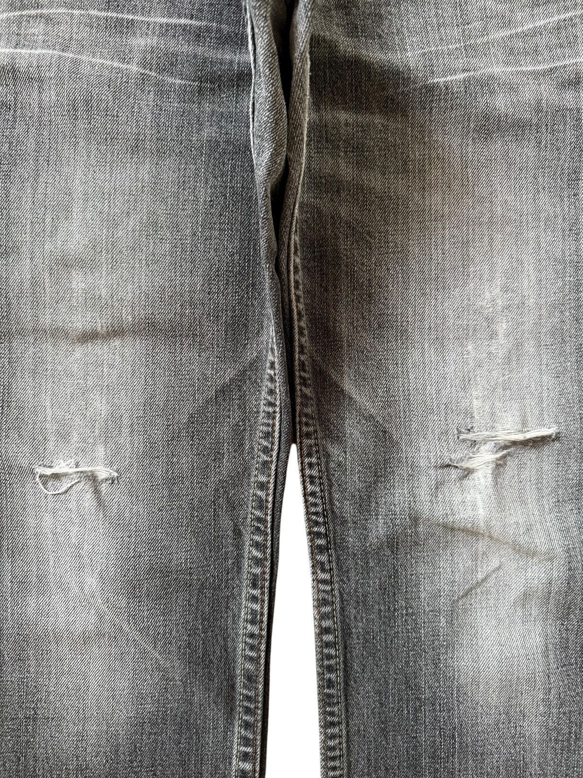 Levi's Vintage 90s Levis 502 Charcoal Wash Distressed Jeans Size US 32 / EU 48 - 3 Thumbnail