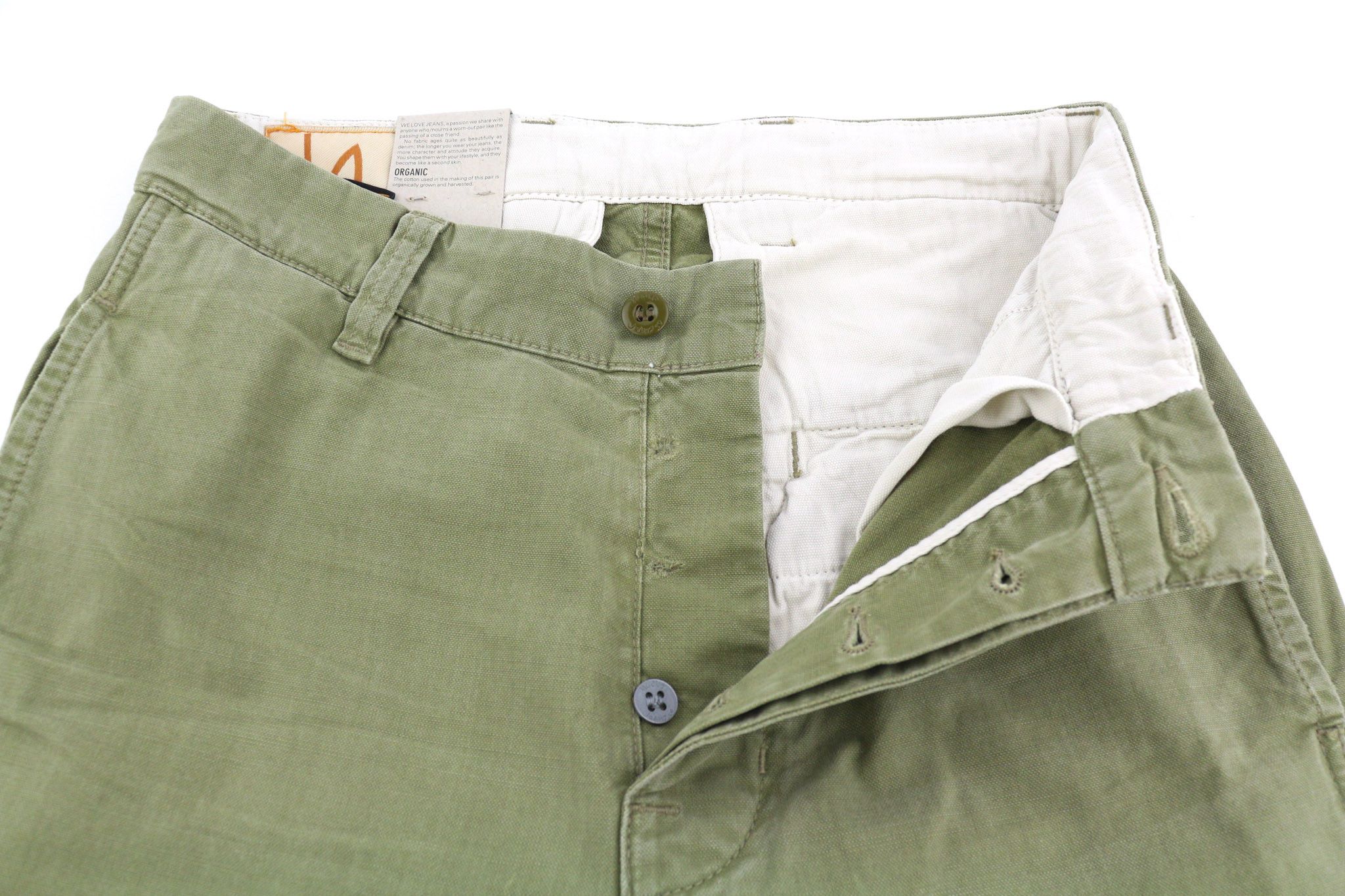 Nudie Jeans LOOSE ALVAR W27/L32 Beech Green Washed Jeans 82577 Size 27" / US 4 / IT 40 - 4 Thumbnail