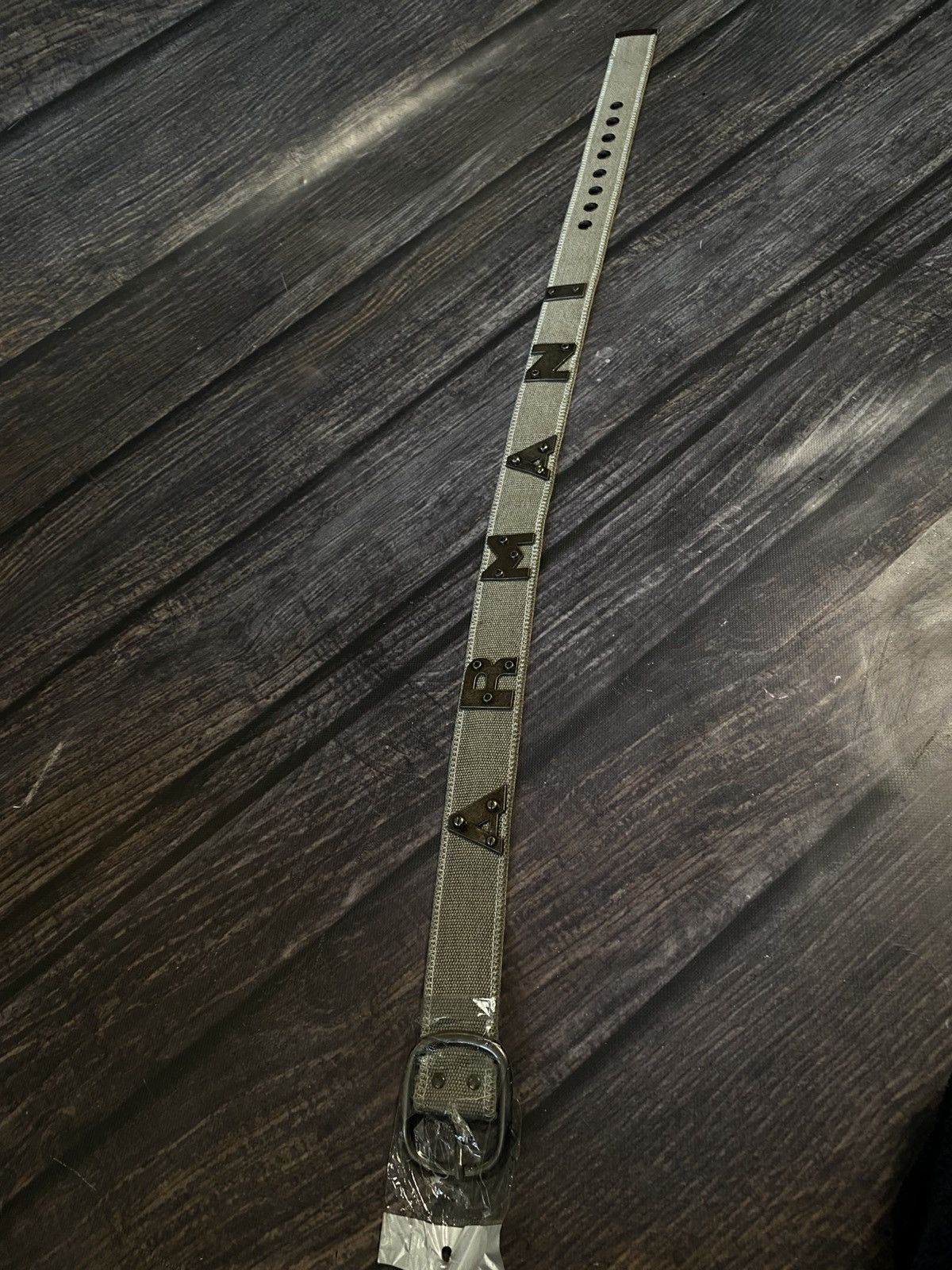 Armani Armani Army Vintage Big Logo Belt y2k Size ONE SIZE - 2 Thumbnail