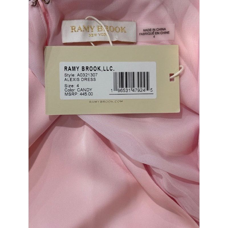 Ramy Brook Ramy Brook “Alexis” Faux Wrap Mini Dress in Candy Pink NWT Size S / US 4 / IT 40 - 7 Thumbnail