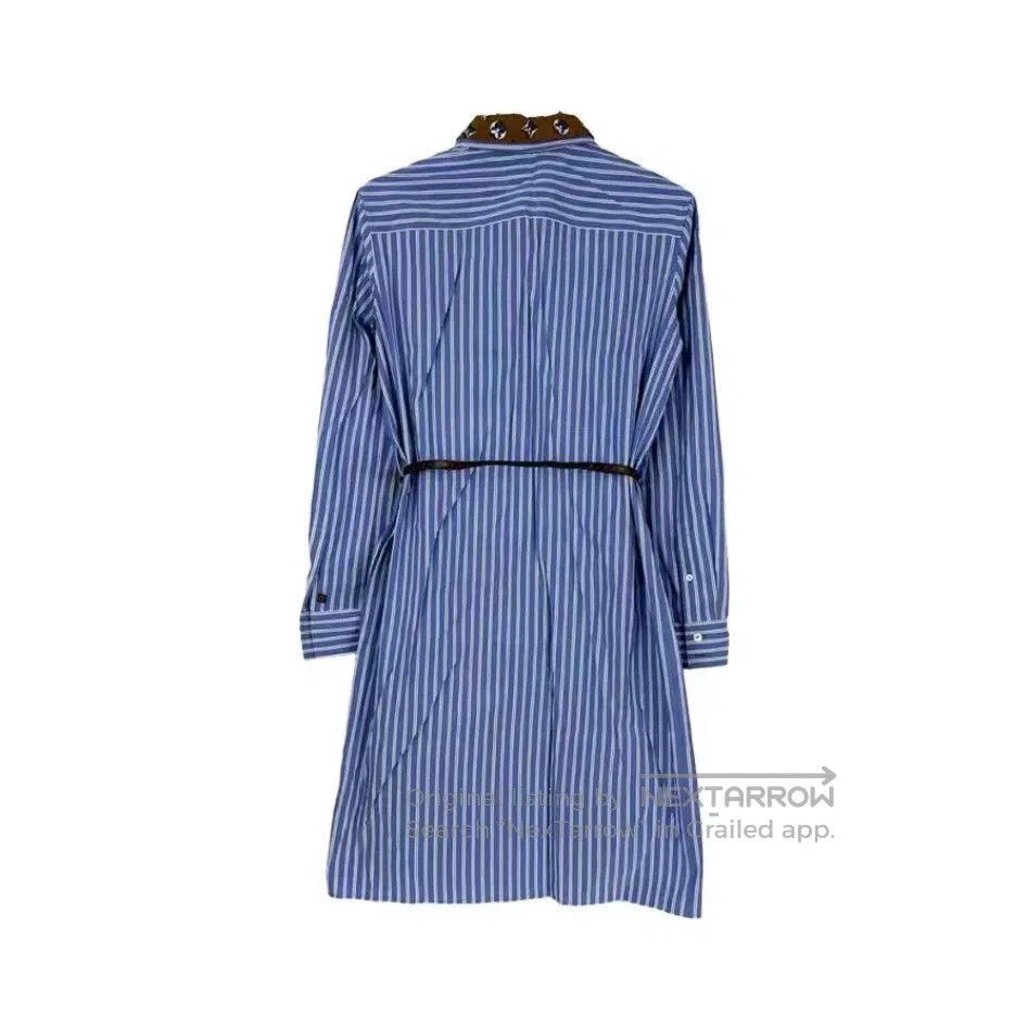 Louis Vuitton Blue White Stripe Logo Shirt Dress. Size M / US 6-8 / IT 42-44 - 2 Thumbnail