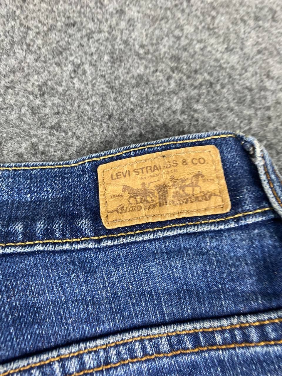 Levi's vintage levis 505 straight leg denim nice design Size 33" - 6 Thumbnail