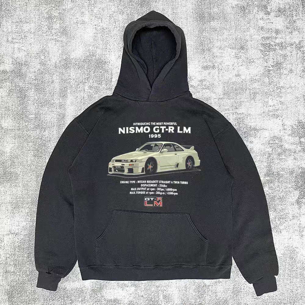 Japanese Brand × Vintage Retro car print vintage hoodie y2k Size US M / EU 48-50 / 2 - 1 Thumbnail