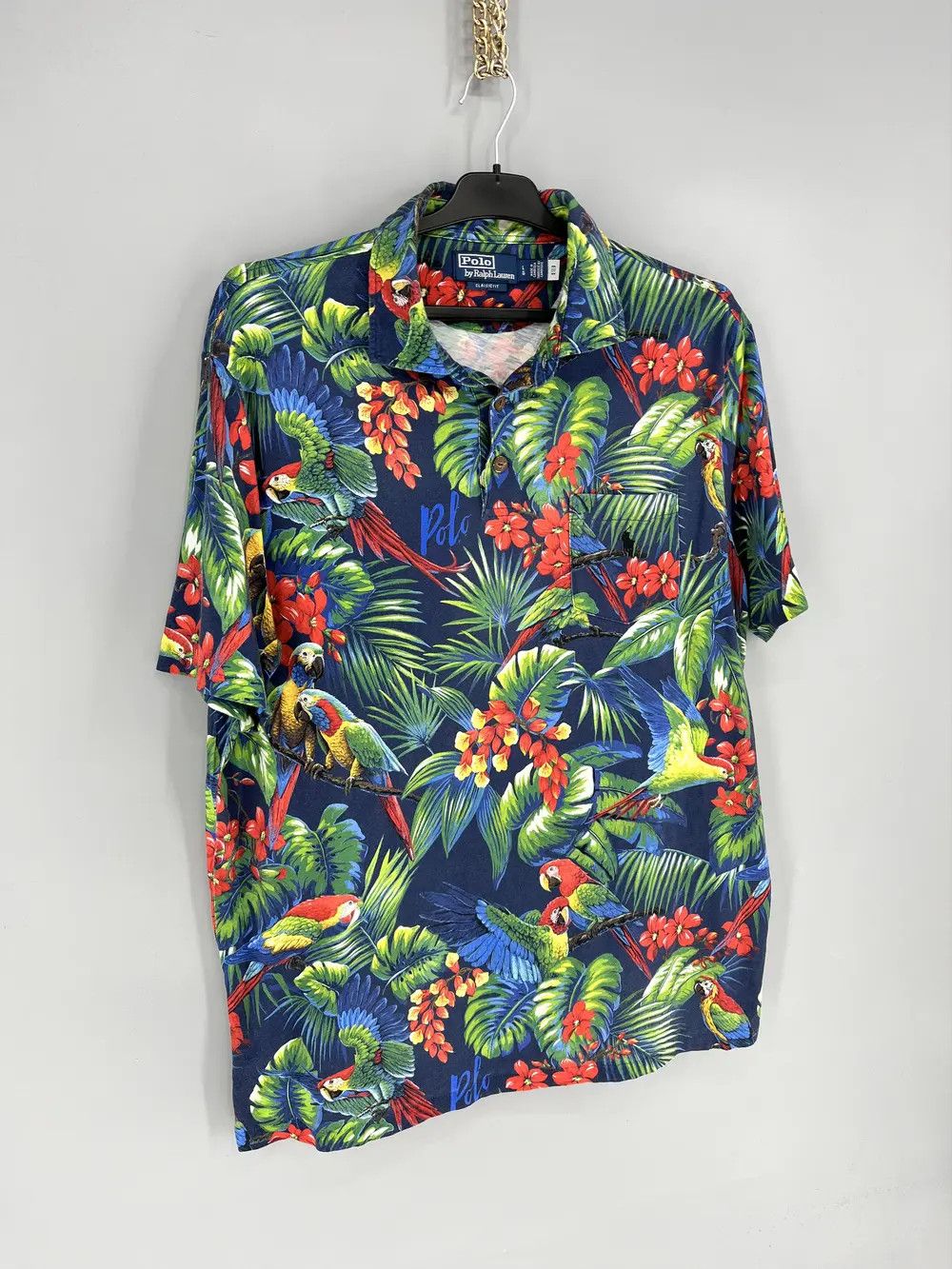 Band Tees Polo Ralph Lauren Men Classic Fit Hawaiian Tropical Parrot Size US L / EU 52-54 / 3 - 2 Thumbnail