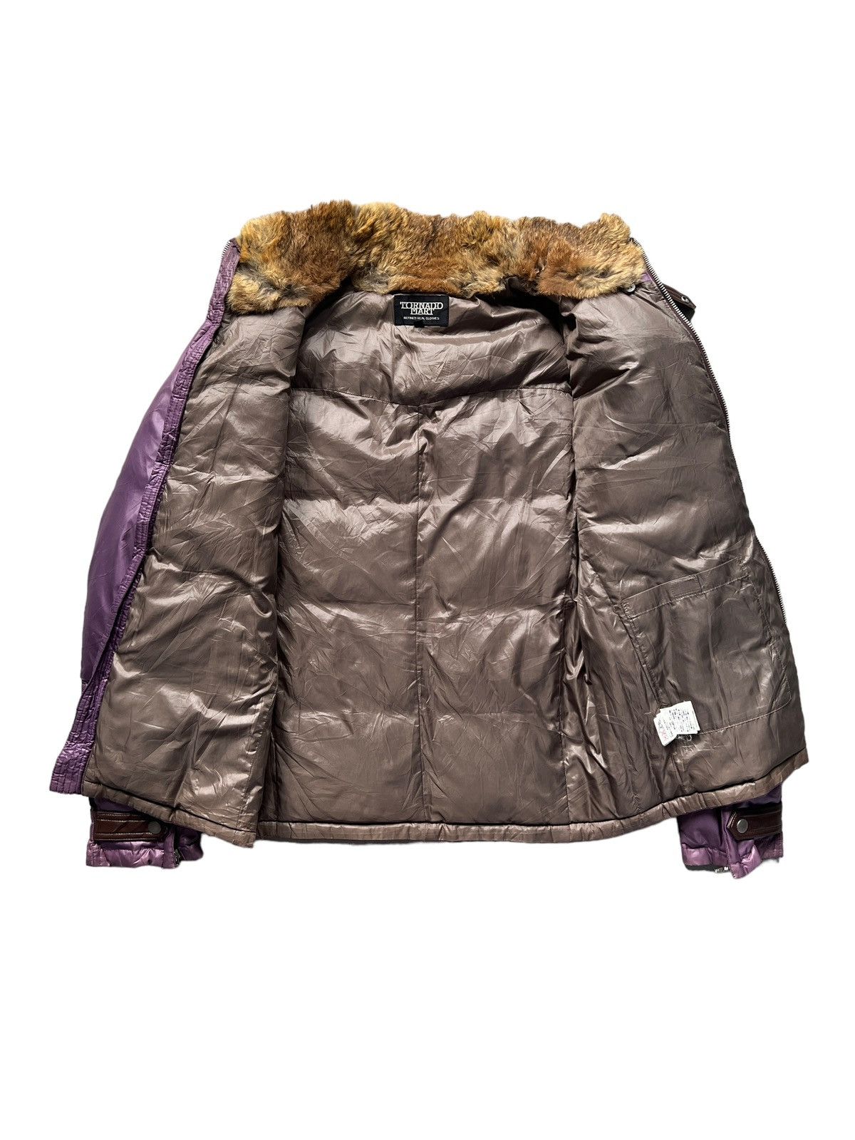 Tornado Mart Fur Neck Puffer Cyber Jacket