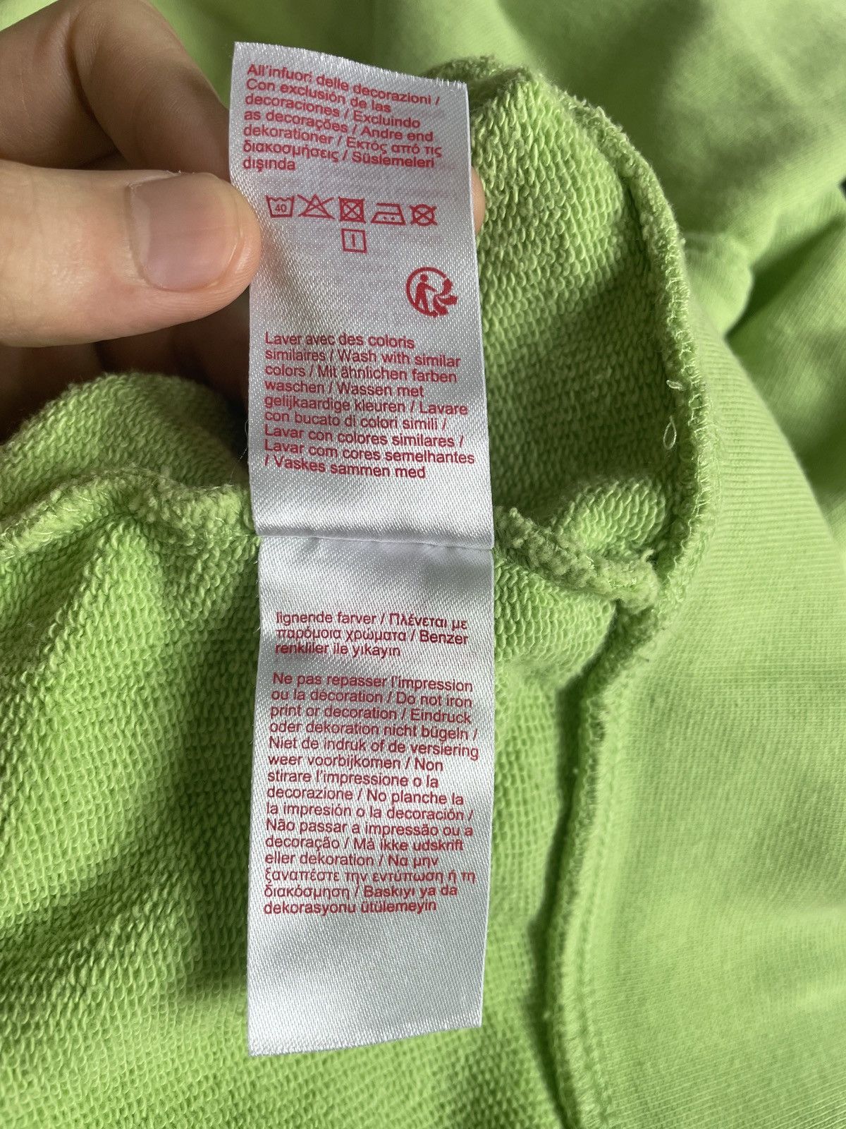 Lacoste × Supreme Supreme Lacoste Sweatshirt Light green Size US M / EU 48-50 / 2 - 5 Thumbnail