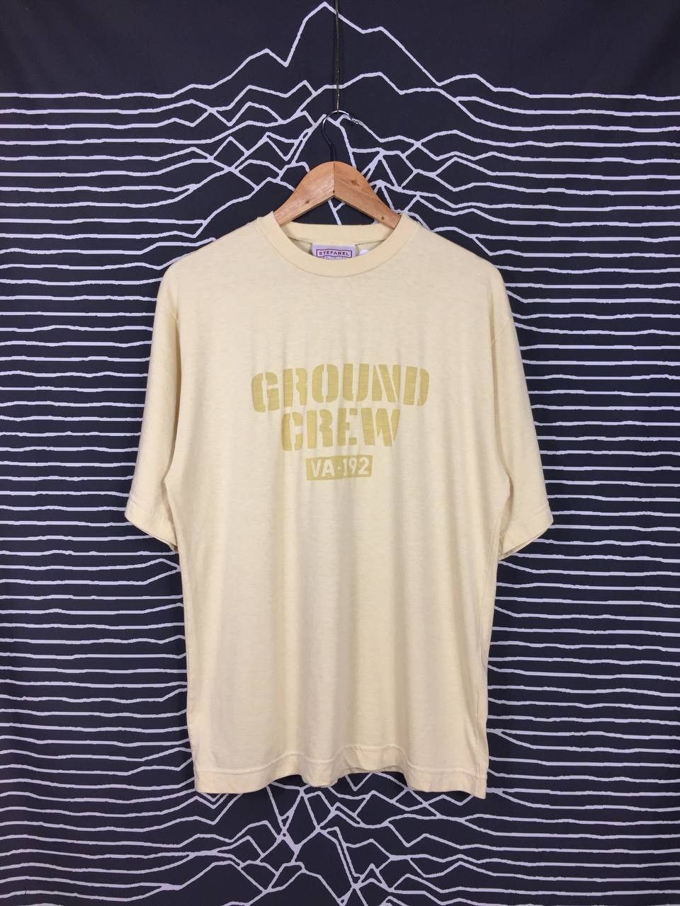 Vintage Vtg Stefanel Ground Crew VA-192 Made In Italy Tee Size US M / EU 48-50 / 2 - 1 Thumbnail