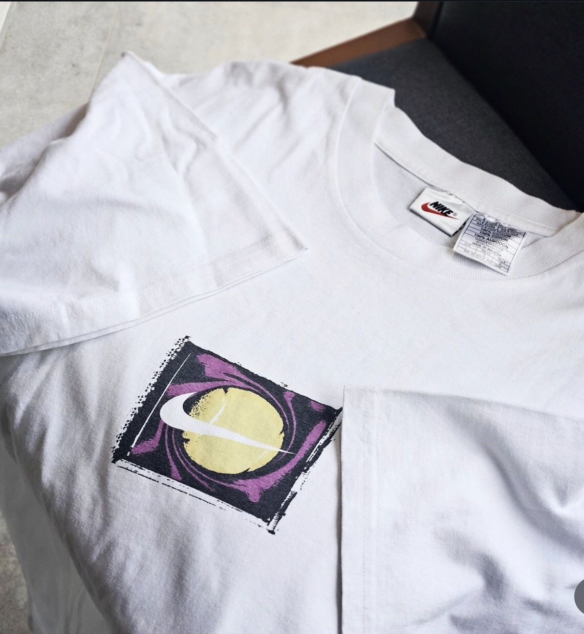 Nike × Vintage ❌Nike Tennis Vintage Tee Melbourne 1996 Size US L / EU 52-54 / 3 - 6 Thumbnail