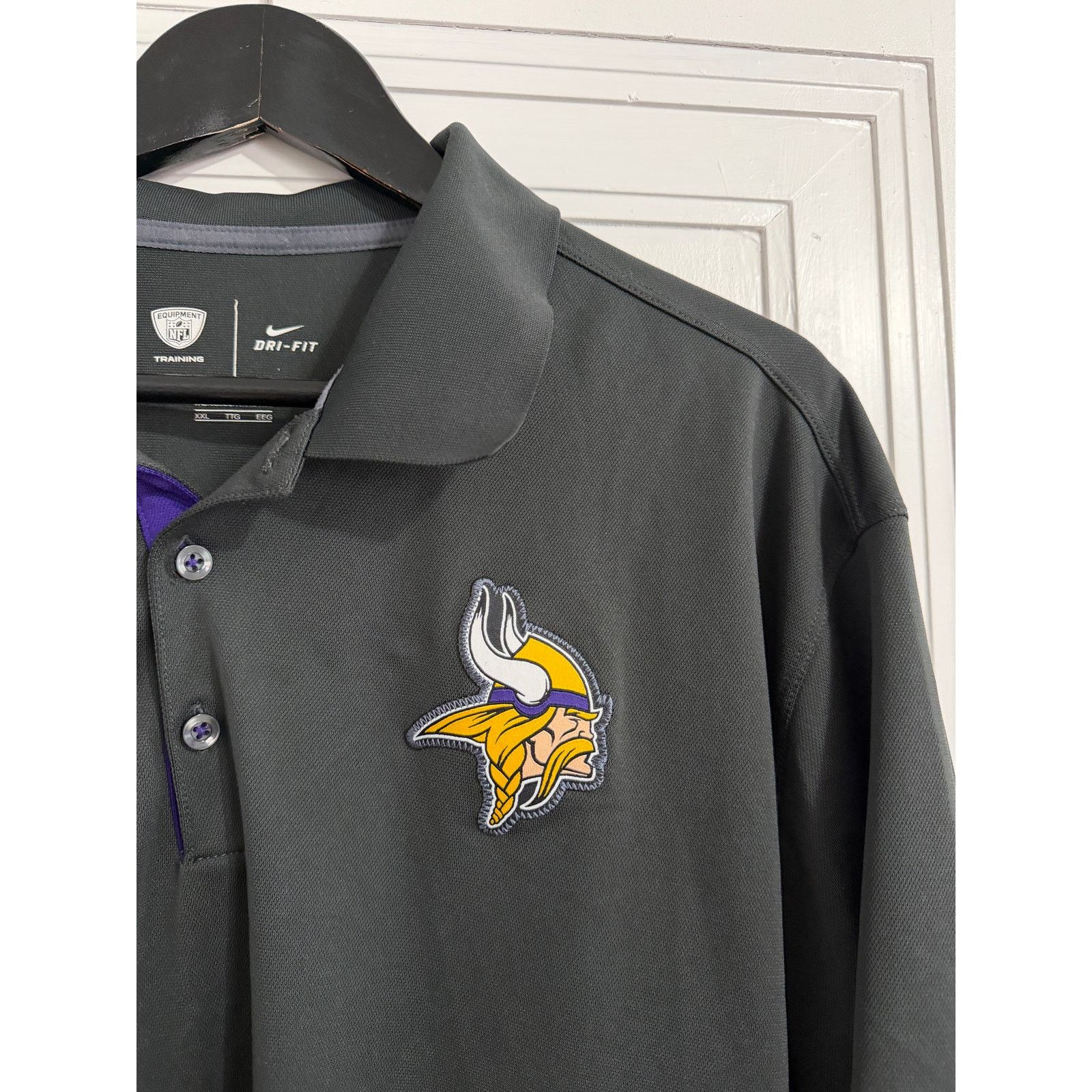 Nike Minnesota Vikings Nike Dri-Fit Polo Shirt Men's Size XXL Size US XXL / EU 58 / 5 - 2 Thumbnail