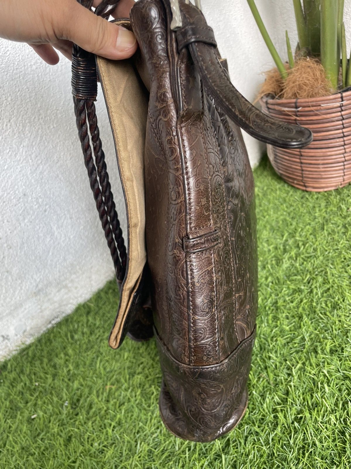 Leather Authentic HIROKO HAYASHI leather Art Shoulder bag Size ONE SIZE - 3 Thumbnail