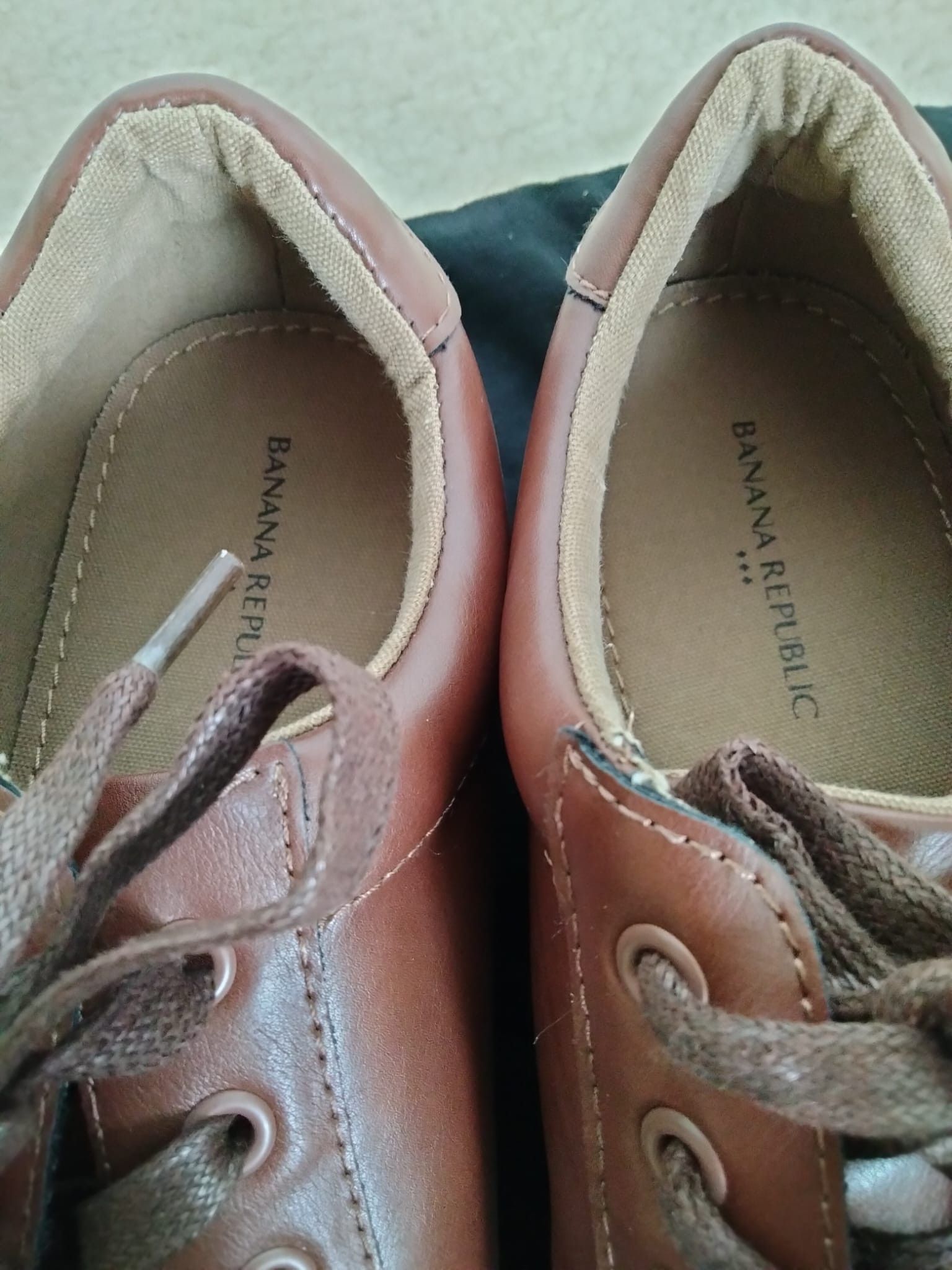 Banana Republic Brown faux leather sneakers Size US 11 / EU 44 - 2 Thumbnail